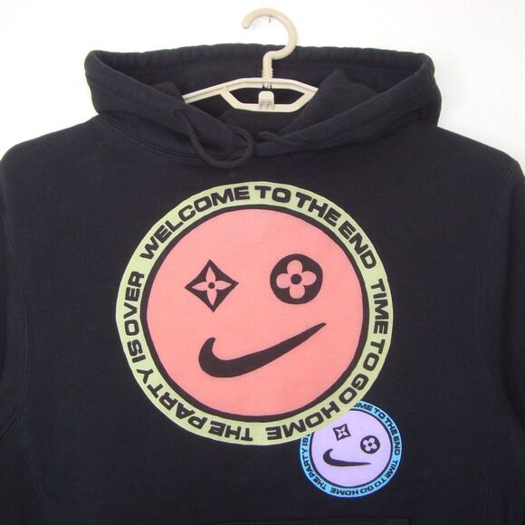 SECRET CLUB 'WELCOME TO THE END' Black Hoodie Sweatshirt Unisex - Picture 1 of 9